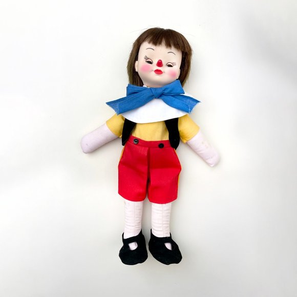 HTF Vintage 80s Effanbee 14" Disney Plush PINOCCHIO HUGABLES Doll (1159) - Picture 10 of 16